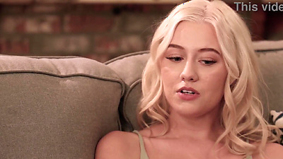 Jealous blonde stepsis joins her petite friend and big dick stepbro for a hardcore 3way