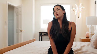 Desperate MILFs hairy pussy railed with strapon by lesbian Latina