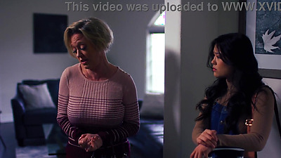 Asian lesbian teen seduces her stepmoms big boobs mature bestie