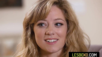 Blonde stepmom fingers her stepdaughter's pussy - Kenzie Taylor, River Lynn