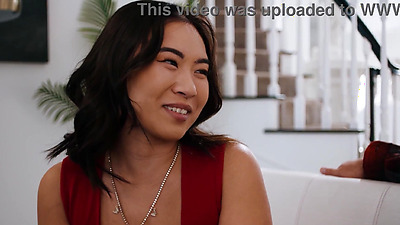 Asian teen step daughter twins share step dad his big dick