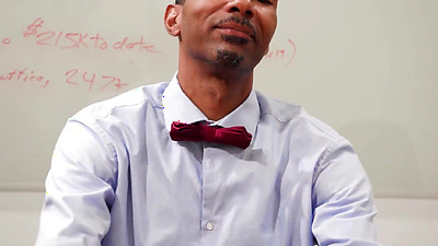 HR rep blonde gangbang fucked in her office by big shaft employees