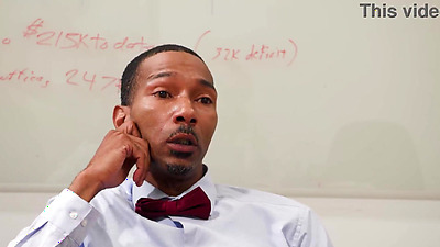 HR rep blonde gangbang fucked in her office by big shaft employees