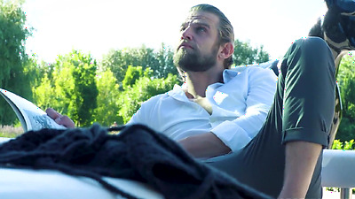 Horny big arse MILF Cherry Kiss gets fucked in the butt by her big cock fan