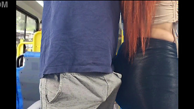 Student <censored> by stranger on public bus!