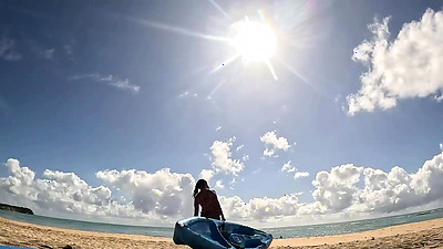 We went to a deserted beach and took advantage of it to have some hot sex.