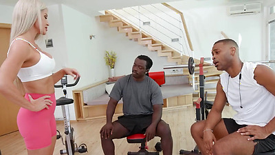 BANGBROS - Miss Sally Loves Getting Two Huge Cocks At The Same Time Before A Messy Facial