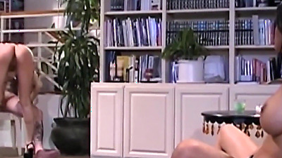 Slim Babes Alexis Amore & Tera Patrick Please One Huge Dick So Well!