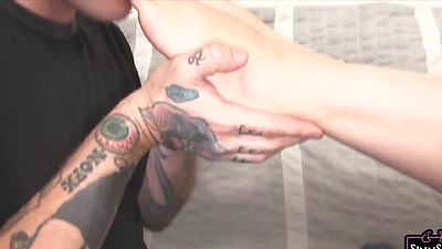 Nasty Brunette Sinn Sage And Her Lover Playing With Her Feet!