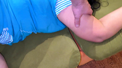 Stepmom in homemade panties bent down and got a shaft in anal