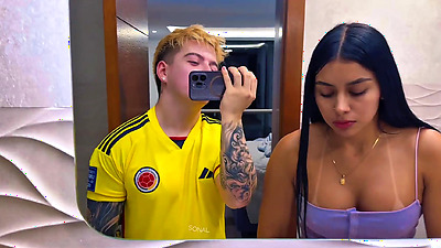 Home alone with my whore stepsister watching Netflix ends in a good fuck