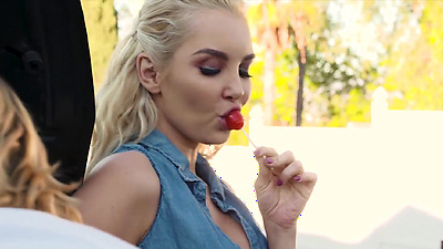 Beautiful MILF need some help with her car and with her tremlbling mature pussy as well