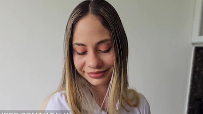 shows her photos to her stepdad with the intention of turning him on