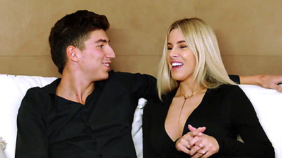 Naughty Miss demonstrates her talents.Horny housewife provides a BJ to her visitor in the kitchen, a mischievous and super-steamy gonzo porn scene!