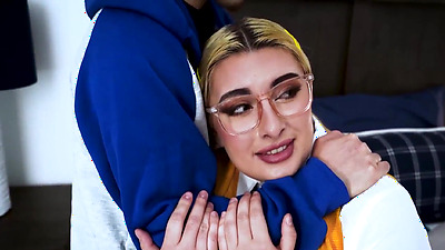 Dorky Kylie’s Tits Take Juan’s Load in Secret Fuck