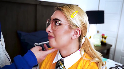 Dorky Kylie’s Tits Take Juan’s Load in Secret Fuck