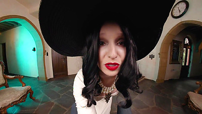 VR Conk: Busty Brunette Lady Dimitrescu Fucks And Masturbates In Resident Evil Village Cosplay Parody pt.3