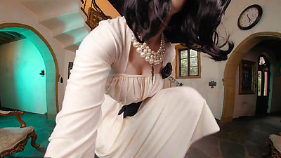 VR Conk: Busty Brunette Lady Dimitrescu Fucks And Masturbates In Resident Evil Village Cosplay Parody pt.3