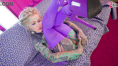 Alternative ANAL bitch getting filled with BIG DICK and face covered in CUM