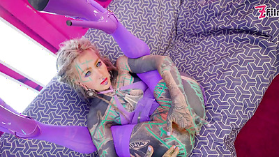 Alternative ANAL bitch getting filled with BIG DICK and face covered in CUM