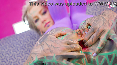 Alternative ANAL bitch getting filled with BIG DICK and face covered in CUM