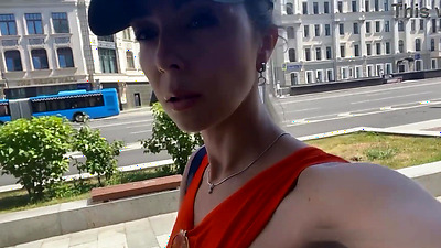 I met delivery guy naked. He asked me to touch my boobs and i let him do it.