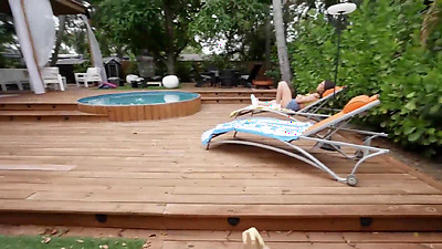 Sunbathing Surprise: Daisy Phoenix and Ethan's Steamy Encounter