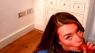 Teen Nurse Shows Off Her Oral Skills part1