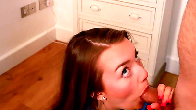 Teen Nurse Shows Off Her Oral Skills part1