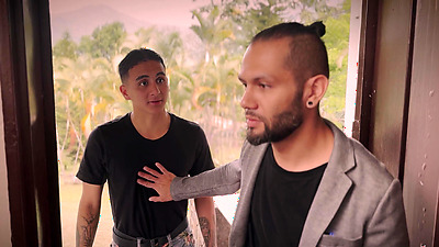 Latina Maid Christy Evans Caught Stealing And <Censored> To Fuck Boss And His Son