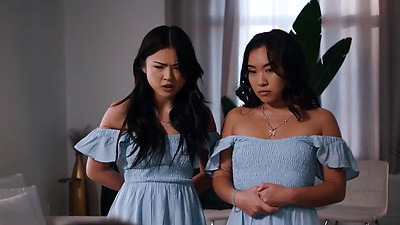 PURE TABOO Weird Man Engineers Marriages For Twin Stepdaughters - Lulu Chu And Kimmy Kimm