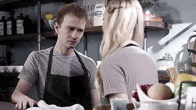 PURE TABOO 18yo Waitress Lily Larimar And Her Boyfriend Fucking In A Bar