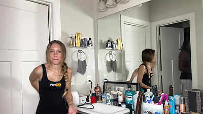 Snow bunny seen jogging black guy picks her up & give her BBC