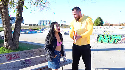 Lorehot is very hot! First a blowjob in public and then a 3some with two matures