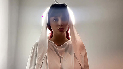 the BLASPHEMOUS BUSTY Madonna wants rough sex and cum on tits