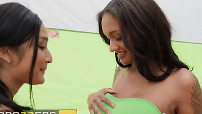 BRAZZERS Avery Black & Zoey Sinn Book A Girls Only Glamping Adventure That Turns To A Wild 3way With The Farm Guy