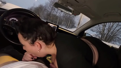 Big-Boobed Hottie Can't Wait for Bedroom, Takes Control