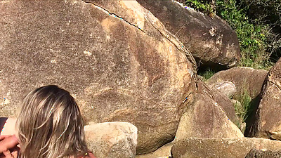 Passers-by were outraged, but she continued to suck and beg to fuck her booty