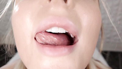 Blonde Teen INCREDIBLE BBC Interracial Blowjob