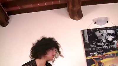 Two barefoot lesbians takes heels off and play footsies