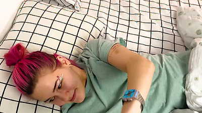 She was mad on me, but love my penis more. POV, blowjob, missionary, creampie