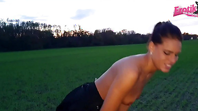 Attractive Brunette Christy Ley Fucks Outdoors