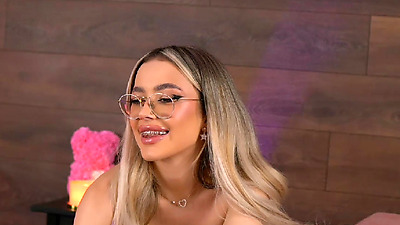 Hot Blonde Woman Fingering Her Vagina