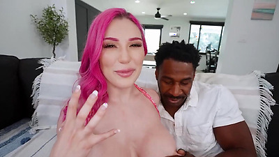 BANGBROS - Lily Lou Is A Natural When It Comes To Sucking A Huge Cock And Tasting A Messy Cumshot - Pink Pussy