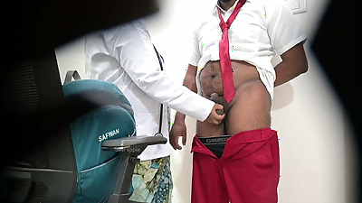 Is it Fair woman checking a school boy's Cock in public hospital?