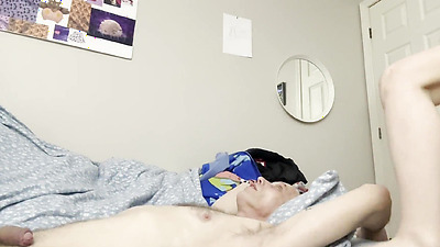 teen throats a big penis gets a facial then sits on daddys face