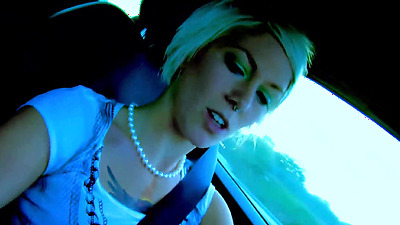 French bitch Milky Cooper fucked in the booty at the beach