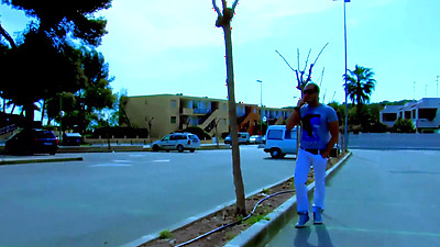 French bitch Milky Cooper fucked in the booty at the beach