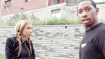 She sucks me off on the street and I take her home to give her penis