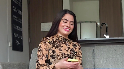 Gorgeous Colombian Gets Freaky & Slutty Sucking Penis At Lingerie Casting